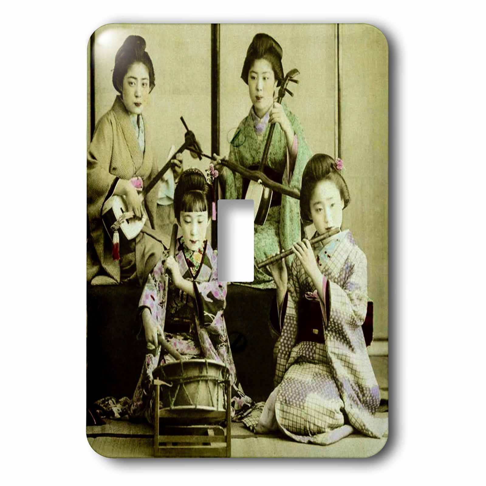 Interrupteur Geishas groupe japonais musique vintage 3dRose