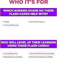 Vista 3 de Tarjetas flash de fundamentos de enfermería + libro de ejercicios de cálculos de dosis