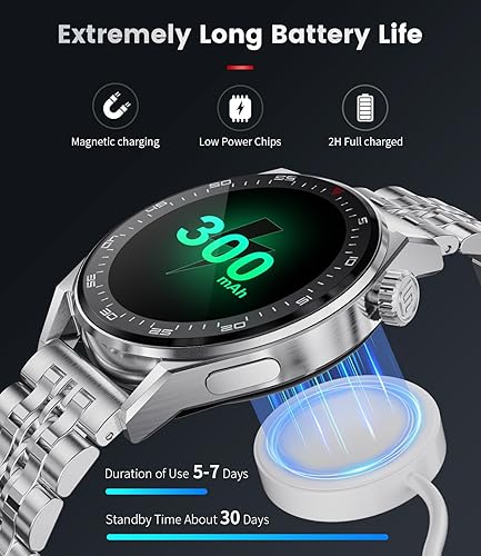 Miniatura 6 de LIGE Relojes inteligentes para hombre, llamada Bluetooth, reloj inteligente IP68 de 1.39 pulgadas para teléfonos Android e iOS, compatible con