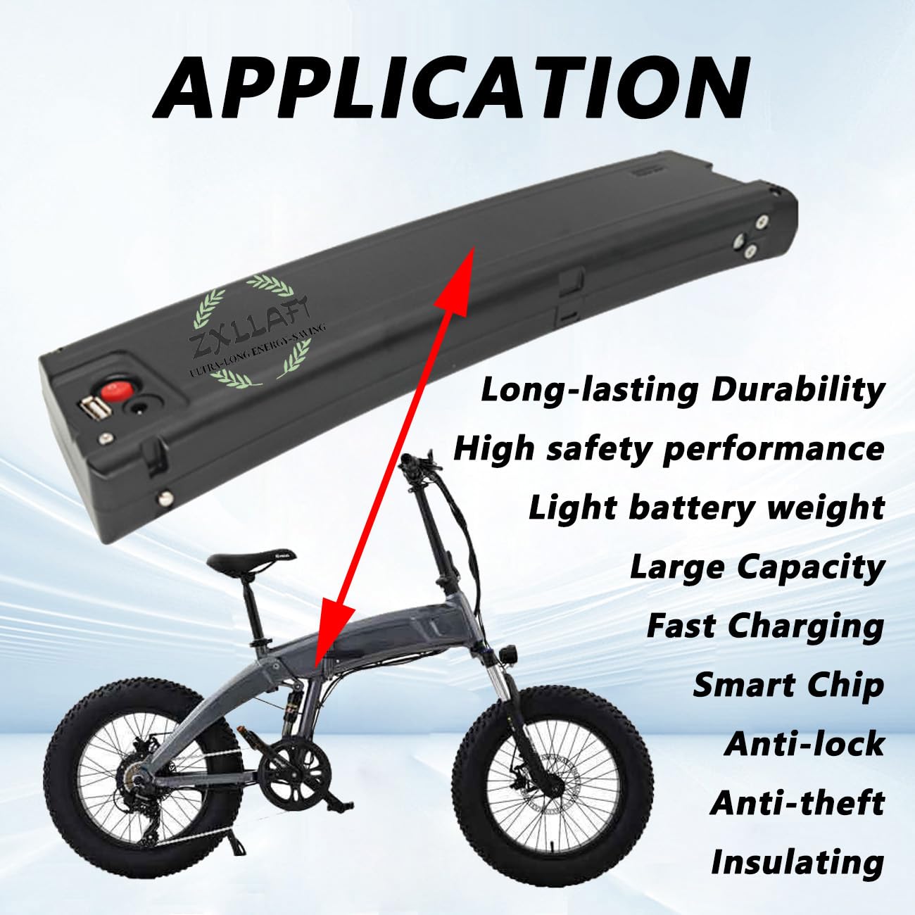ZXLLAFT Li-ion Battery 36V 8.7Ah 9.6Ah 10.5Ah 7.8Ah Lithium