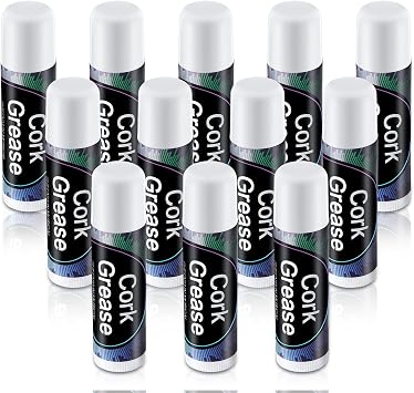 Nuanchu 12 Pcs Cork Grease for Saxophone Clarinet Flute Lubricant