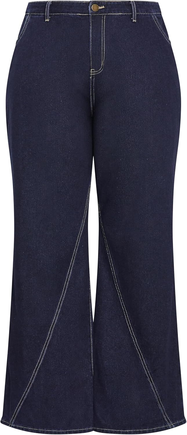 City Chic Plus Size Jeans, Harley Kyla Wide Leg Jean - Image 5