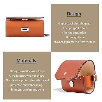 AirPods 第3世代 本体・充電ケース 外箱・本革ケース付き Amazon | Kasper Maison 本革 airpods pro ケース - Apple