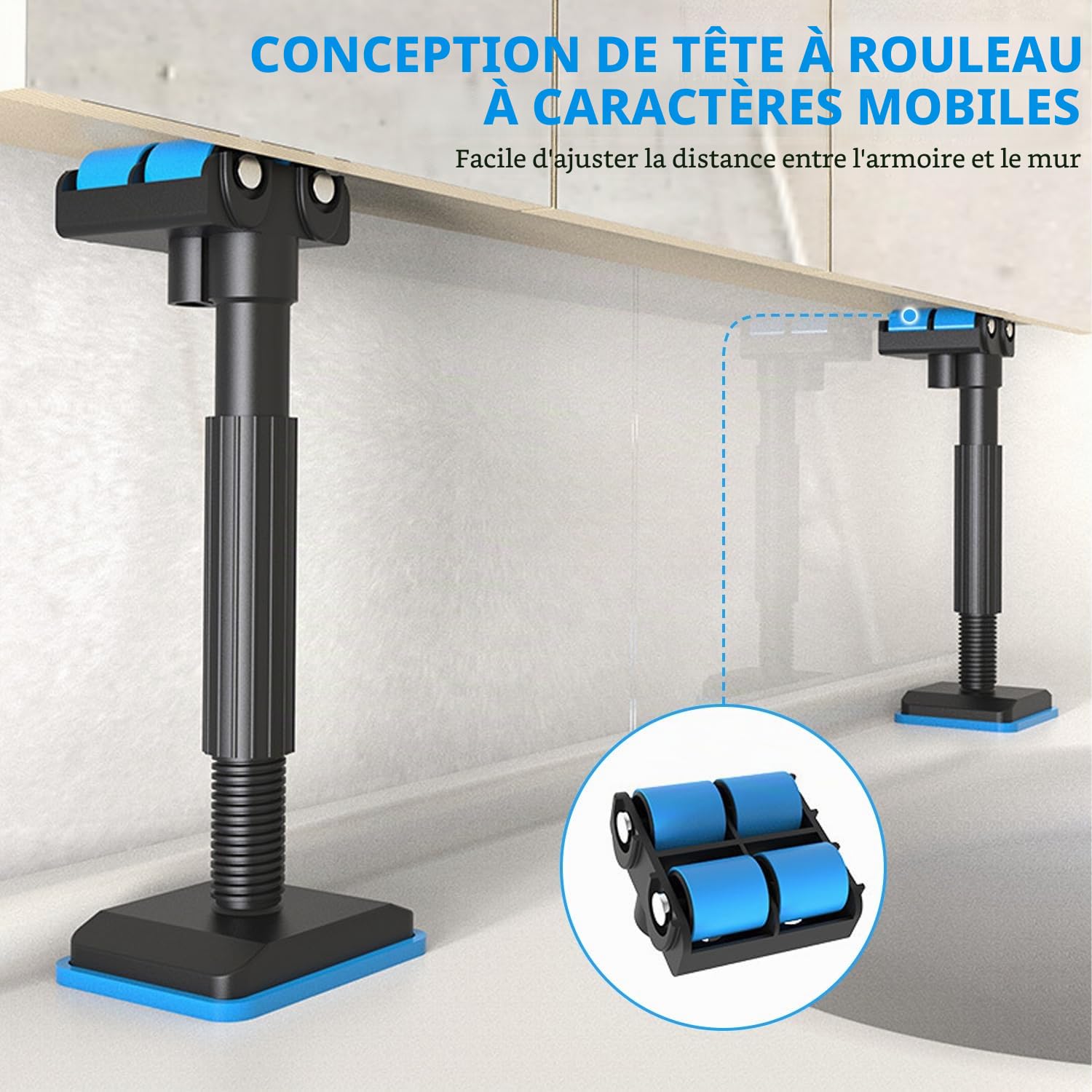Labor-Saving Lifting Bracket, Height Adjustable Cabinet Lifter, Multifunctional Support Pole, Cabinet Installation BracketEasy Cabinet, Installation Tool for Farmhouse, Bathroom, Bedroom, Living Room