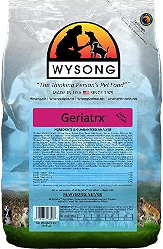 Wysong Geriatrx Senior Feline Formula Alimento seco para gatos, bolsa de 5 libras