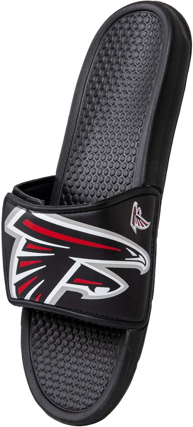 FOCO NFL Cleveland Browns Mens Cropped Big Logo Shower Sport Flip Flops Sandals SlidesCropped Big Logo Shower Sport Flip Flops Sandals Slides : Sports & Outdoors