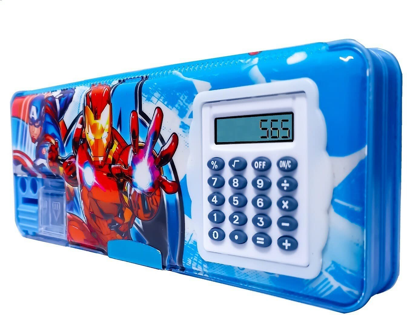 Conjoin 2022 Cartoon Art Plastic Pencil Box Super Action Hero for Kids