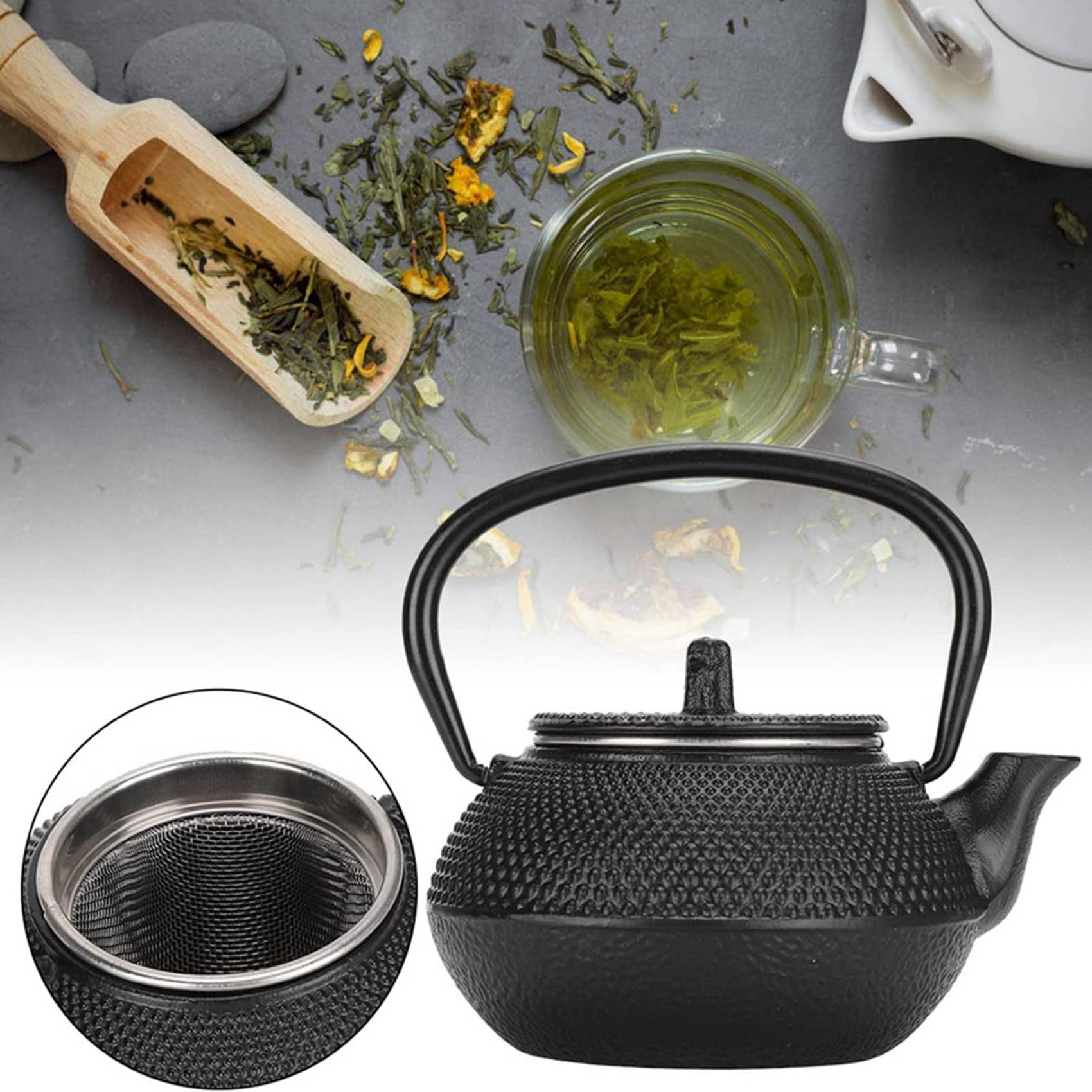 2 x z sitkiem do herbaty z japońskiego żeliwa, z herbaty oolong, herbaty puer, czajniczek, 300 ml