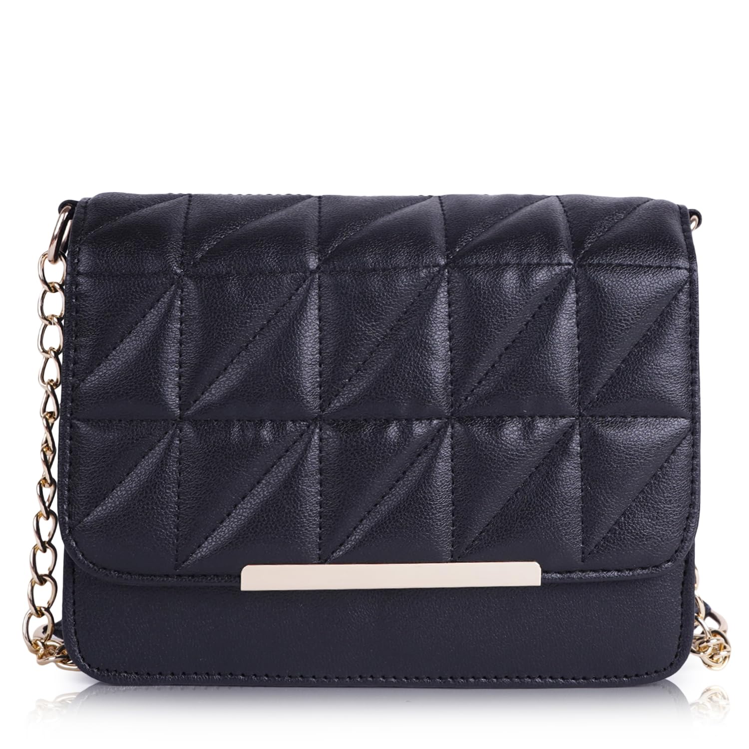 PLANX Synthetic Leather Classy Design Cross Body Sling Bag For Girls/Womens (Black) (B0D95ZMLSK) Amazon Price History, Amazon Price Tracker