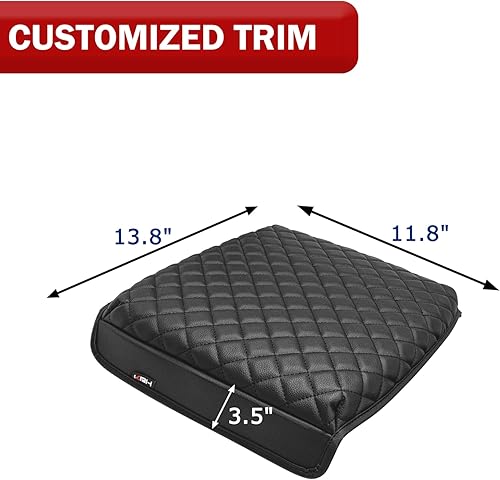 Miniatura 6 de Funda para reposabrazos de consola central para Chevy Silverado y GMC Sierra 1500 2500 3500 2014-2018, cuero vinílico, accesorios de ajuste