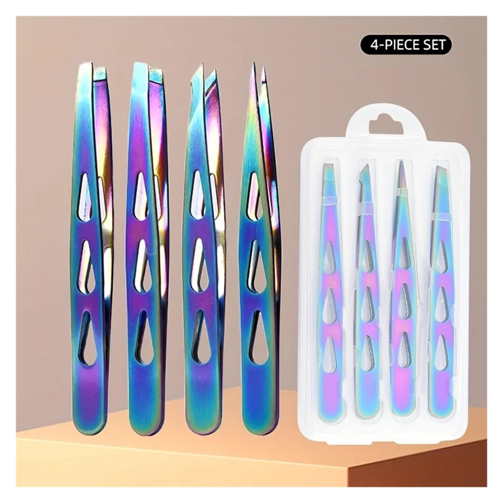 Pinzette Pinzette for Augenbrauen und Bärte. Präzisionspinzette aus Edelstahl mit ergonomischem Griff Augenbrauenclip