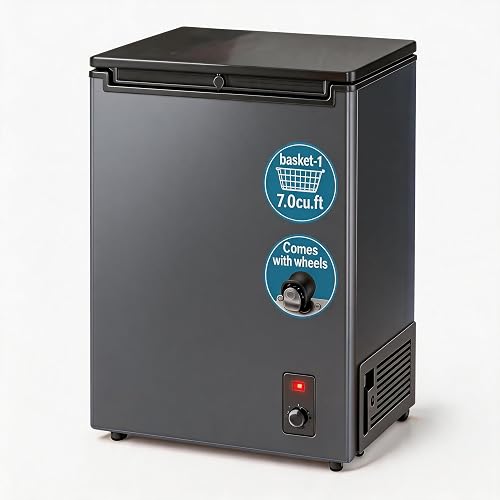 Snowflk BC-125LE 7 cu ft Chest Freezer Black