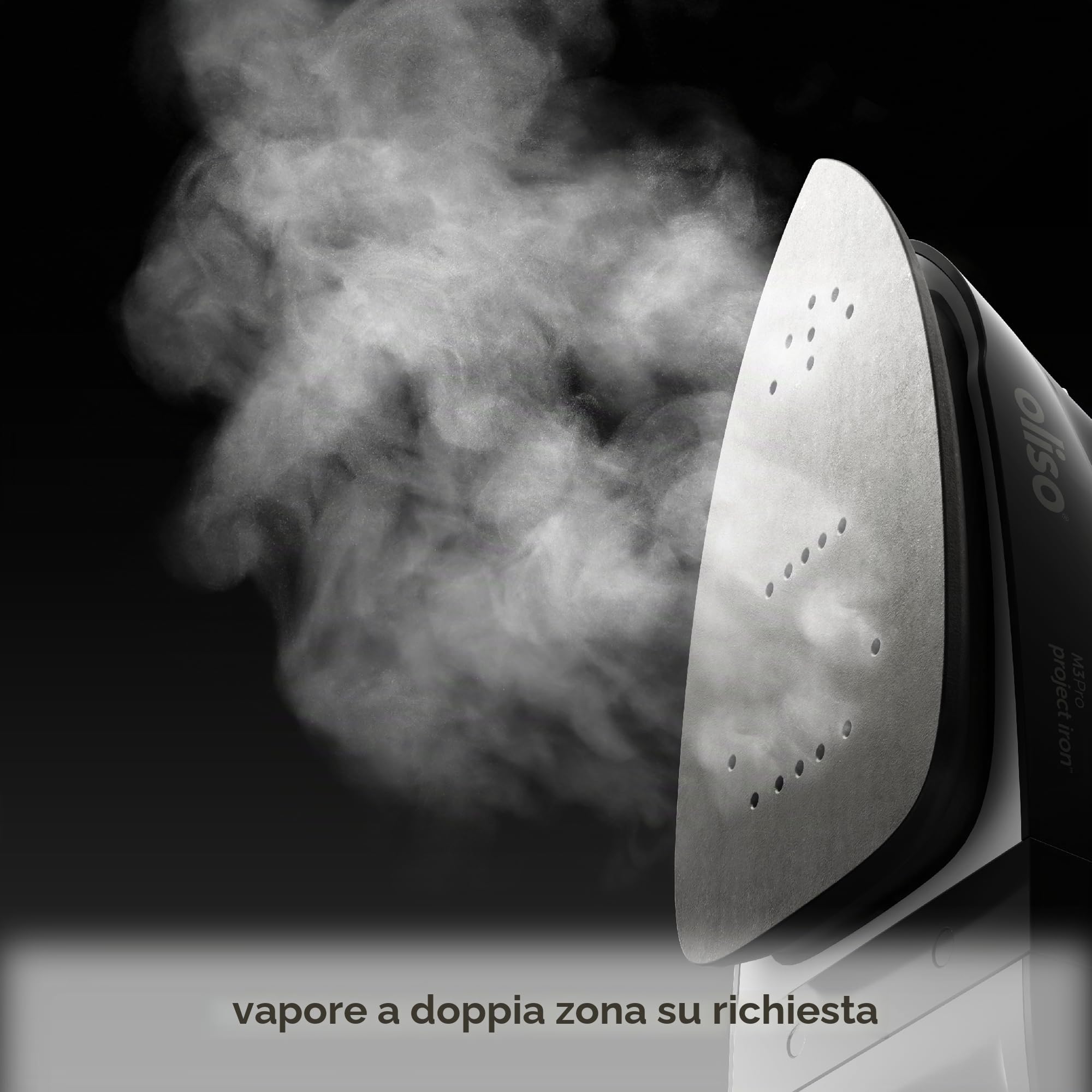 oliso M3Pro Textile Compact Fabric Project Ferro da stiro a vapore con poggiaferro caldo Solemate