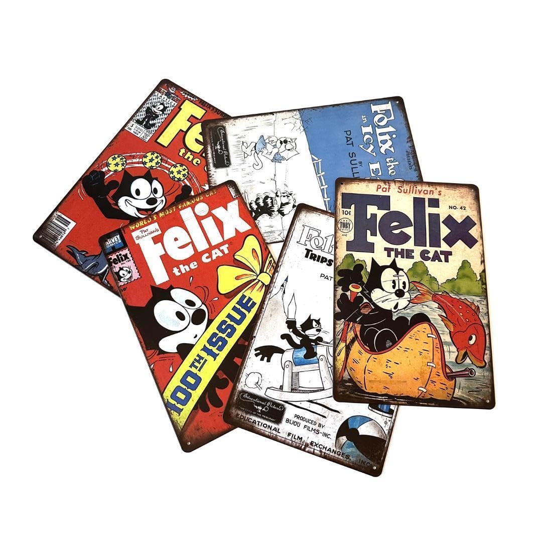 Amazon.co.jp: フィリックス ザ キャット クラシック ブリキ看板