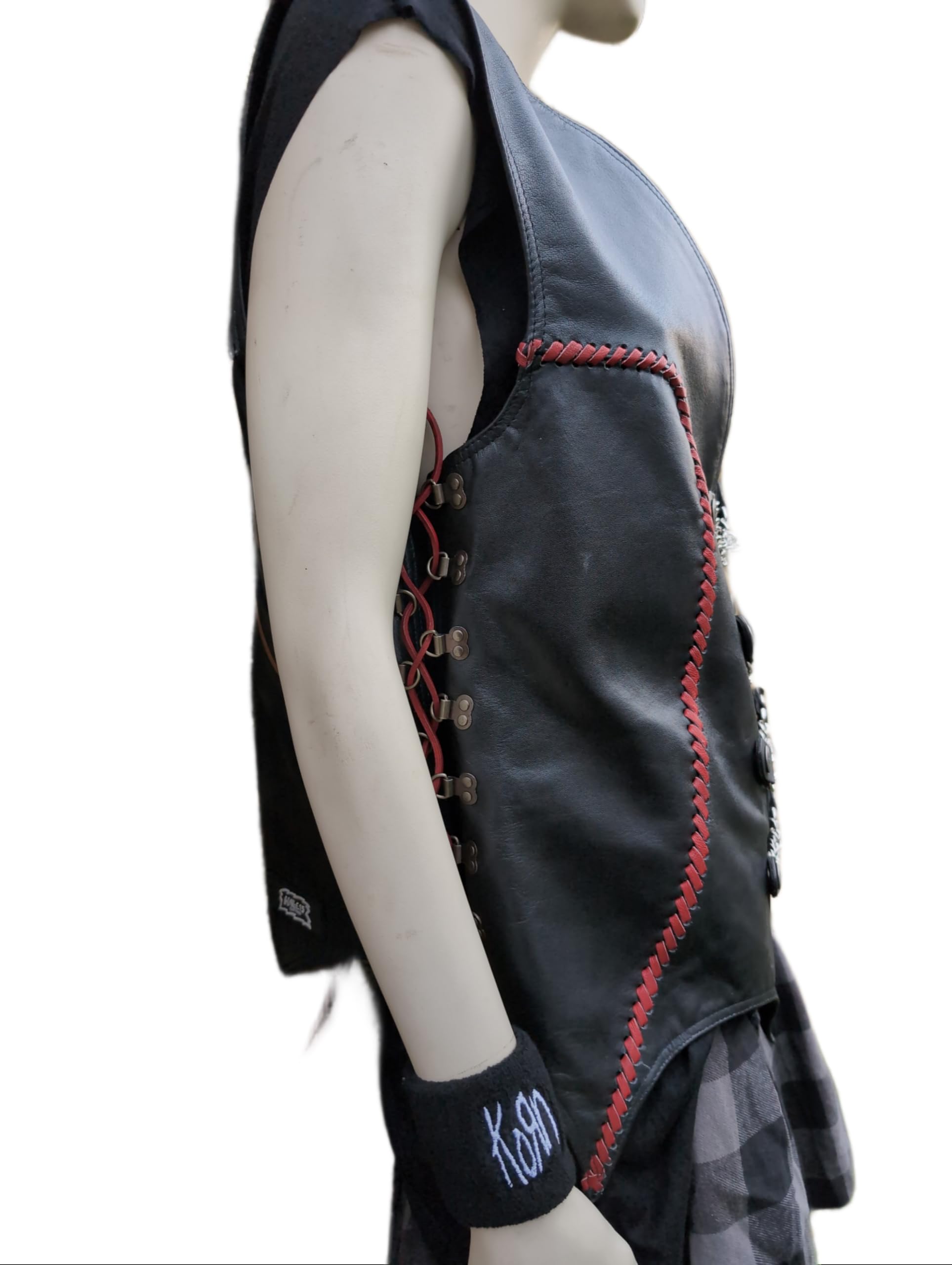 Original Clothes - Lederweste - UNISEX! - Demon Wings Weste - Dämonen Flügel Weste