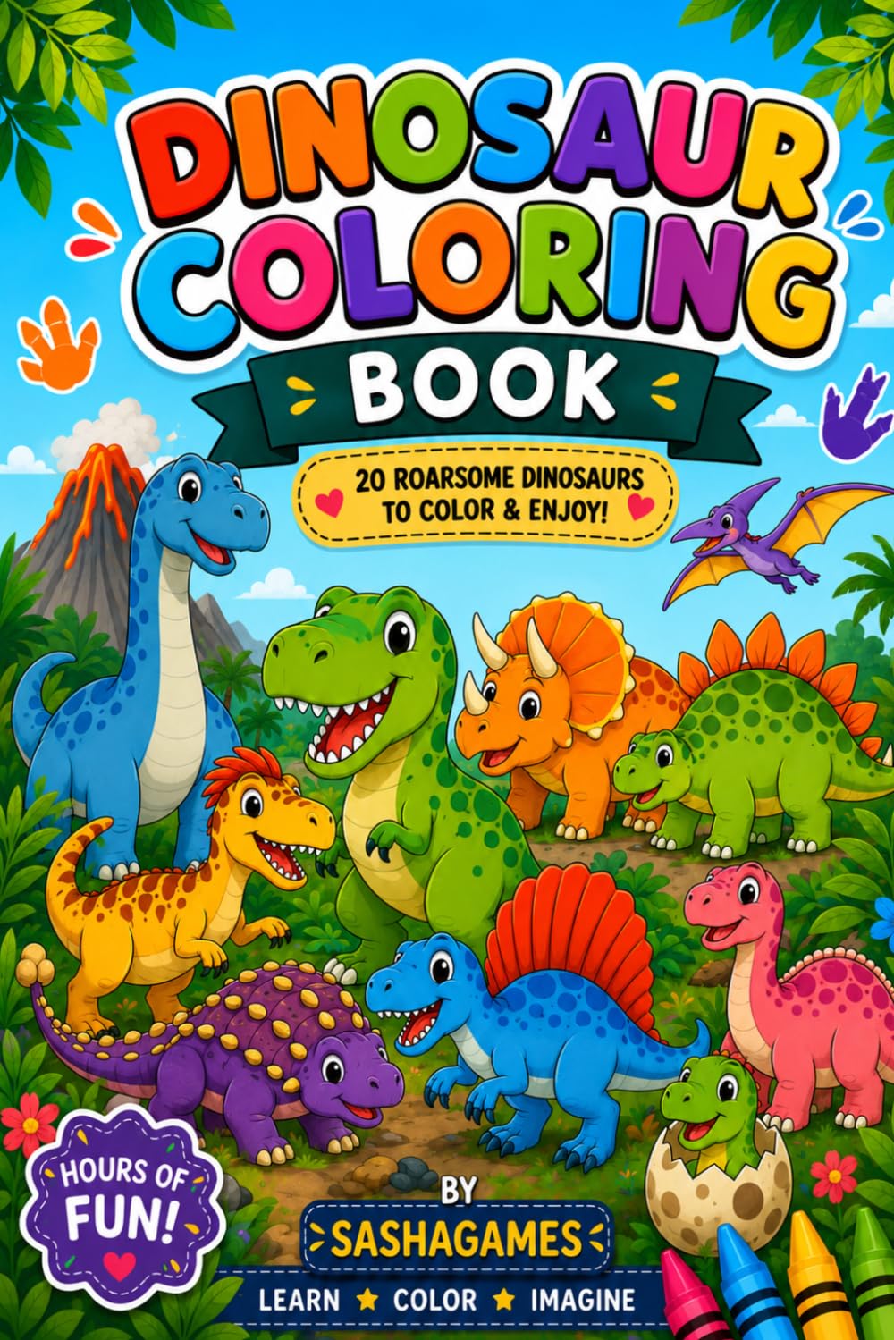 My First Dinosaur Coloring Book