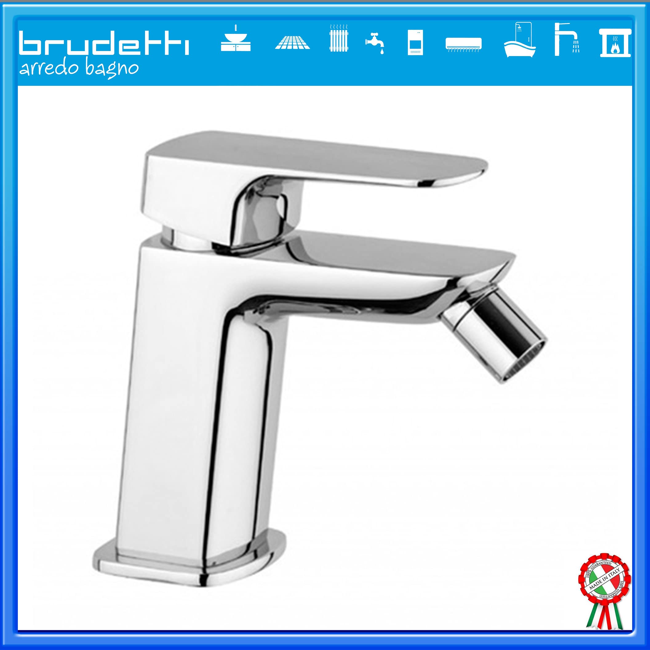 Paini Nove Set Miscelatori Lavabo Clic-Clac + Bidet con Snodo Cromato + Piletta e Flessibili