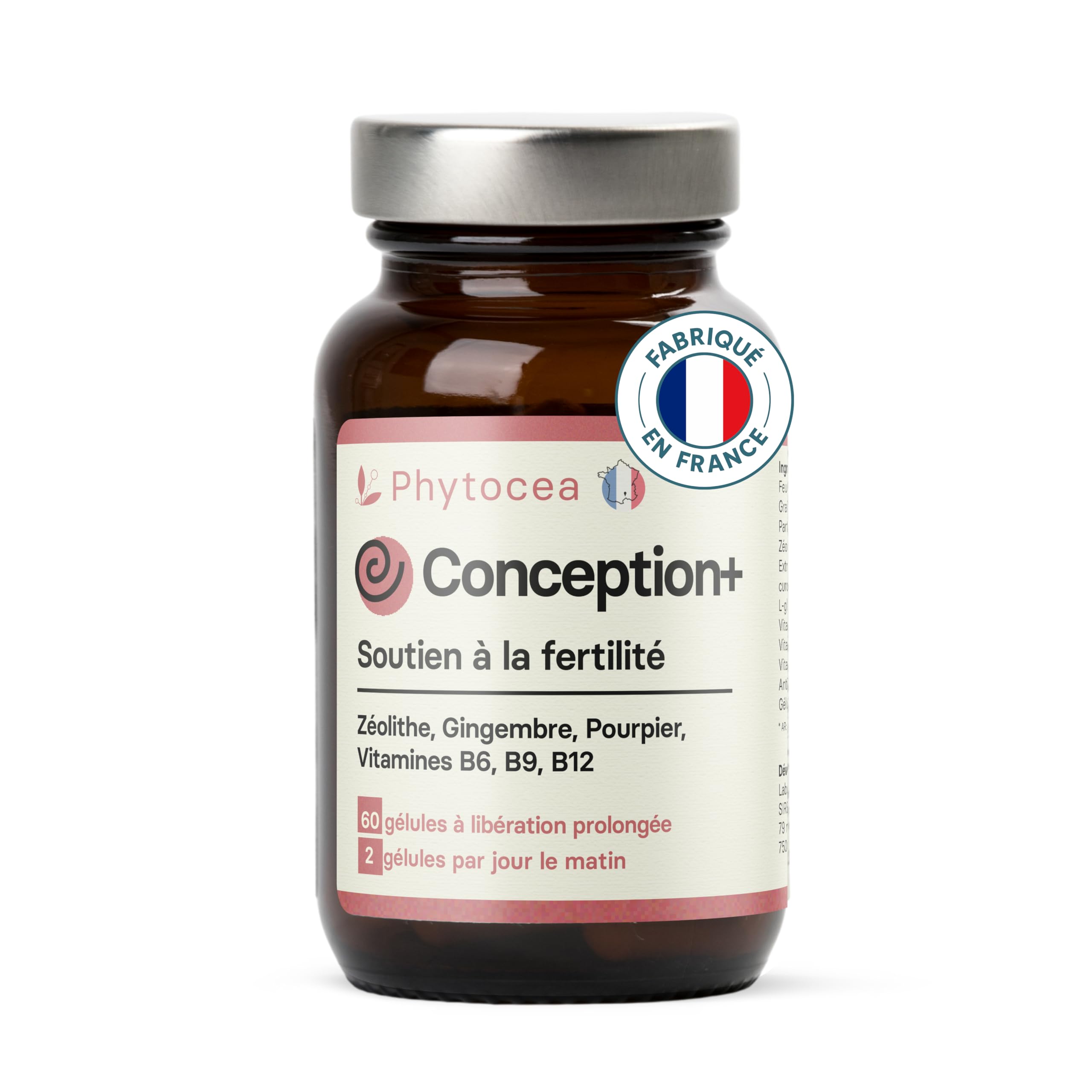 Conception + Complément Fertilité Femme | Détox des Perturbateurs Endocriniens | Glutathion, Curcuma, Antioxydants & Vitamines | Aide à Tomber Enceinte | 60 Gélules