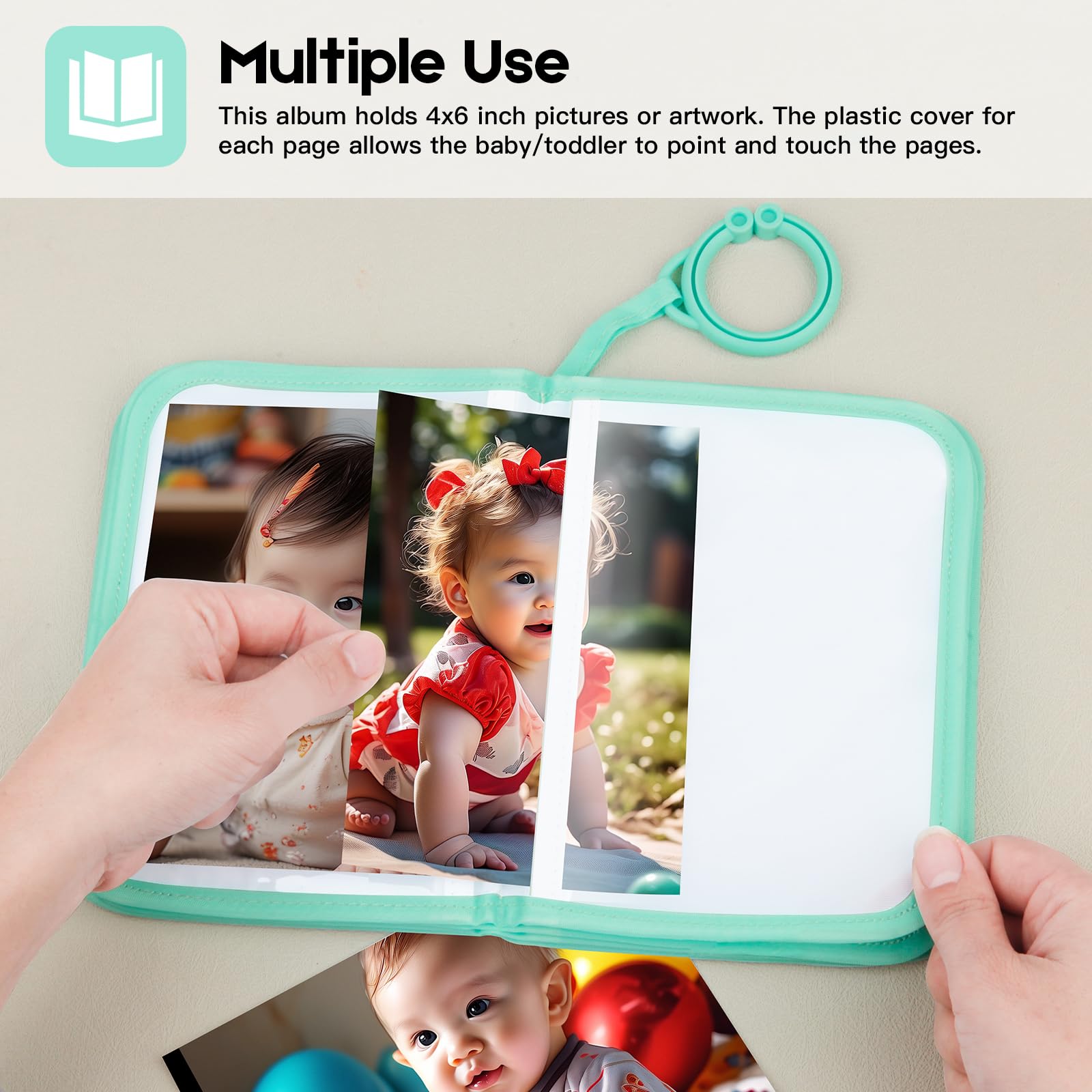Baby-Fotobuch Für Neugeborene – 2 Stück Mit Tier-Motiven, Für 10x15 Cm Bilder