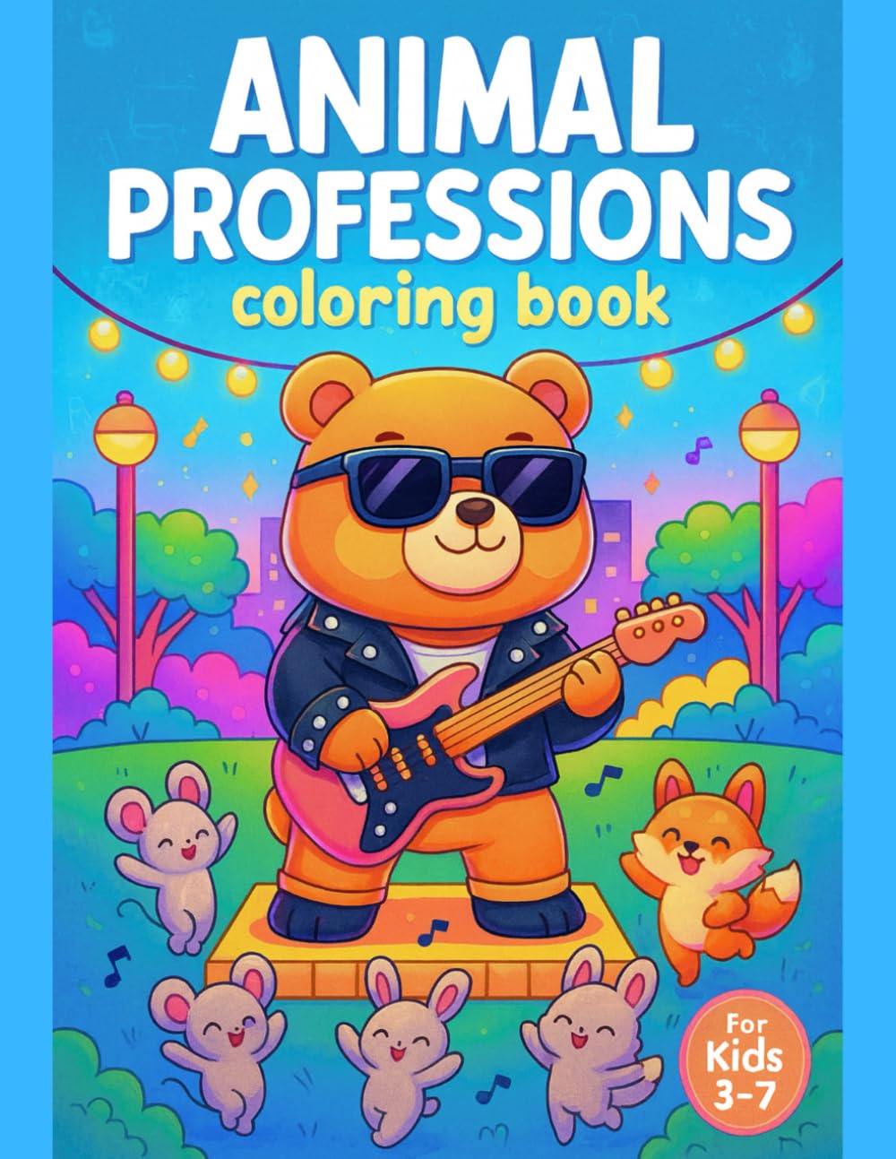 Animal Professions Coloring Book for Kids Ages 3-7 – Fun Career Learning & Coloring – 50 Unique Single-Sided Designs, 110 Pages: Explore exciting jobs ... about professions while developing creativity