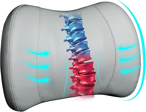 Miniatura 97 de Almohada de apoyo lumbar para automóvil, almohada lumbar de espuma viscoelástica para aliviar el dolor de espalda baja - Cojín de espalda para Negro