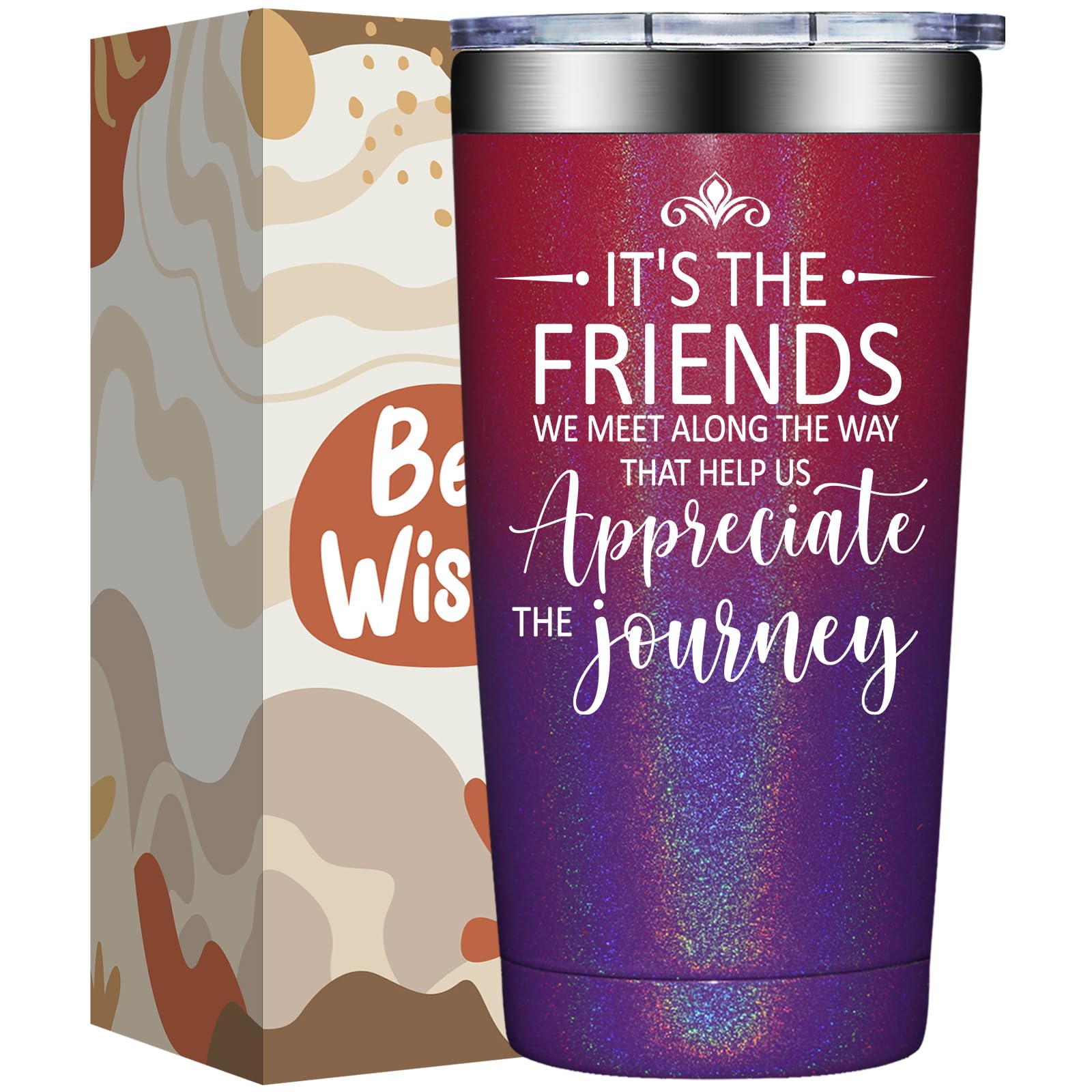 BIRGILT Friend Birthday Gifts, Friendship Gifts for Women - 20oz Tumbler