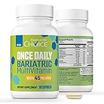 Bariatric Choice Once-Daily Bariatric Multivitamin with 45 mg of Iron | Easy to Swallow Capsule | Vitamin for Bariatric Surgery Patients | 90 Count (3-Month Supply)