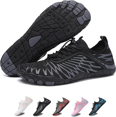 Hike Barefoot Shoes for Womens Men,Quick Dry Water Shoes,Beach Pool Aqua Swim Surf Hiking Walking Shoe,Non-Slip Athletic Footwear Wide Toe Water Shoe