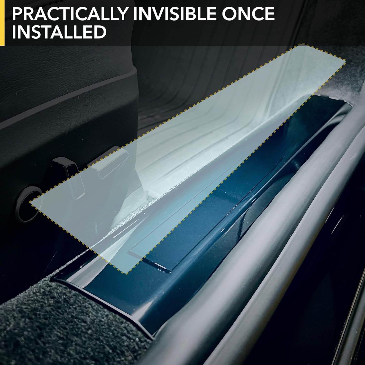 TWRAPS Door Sills PPF for Tesla Model S 2021-2026 Refresh Plaid & Long Range - Premium Self-Healing 8mil Paint Protection Film, Front Door Entries Only (Glossy)