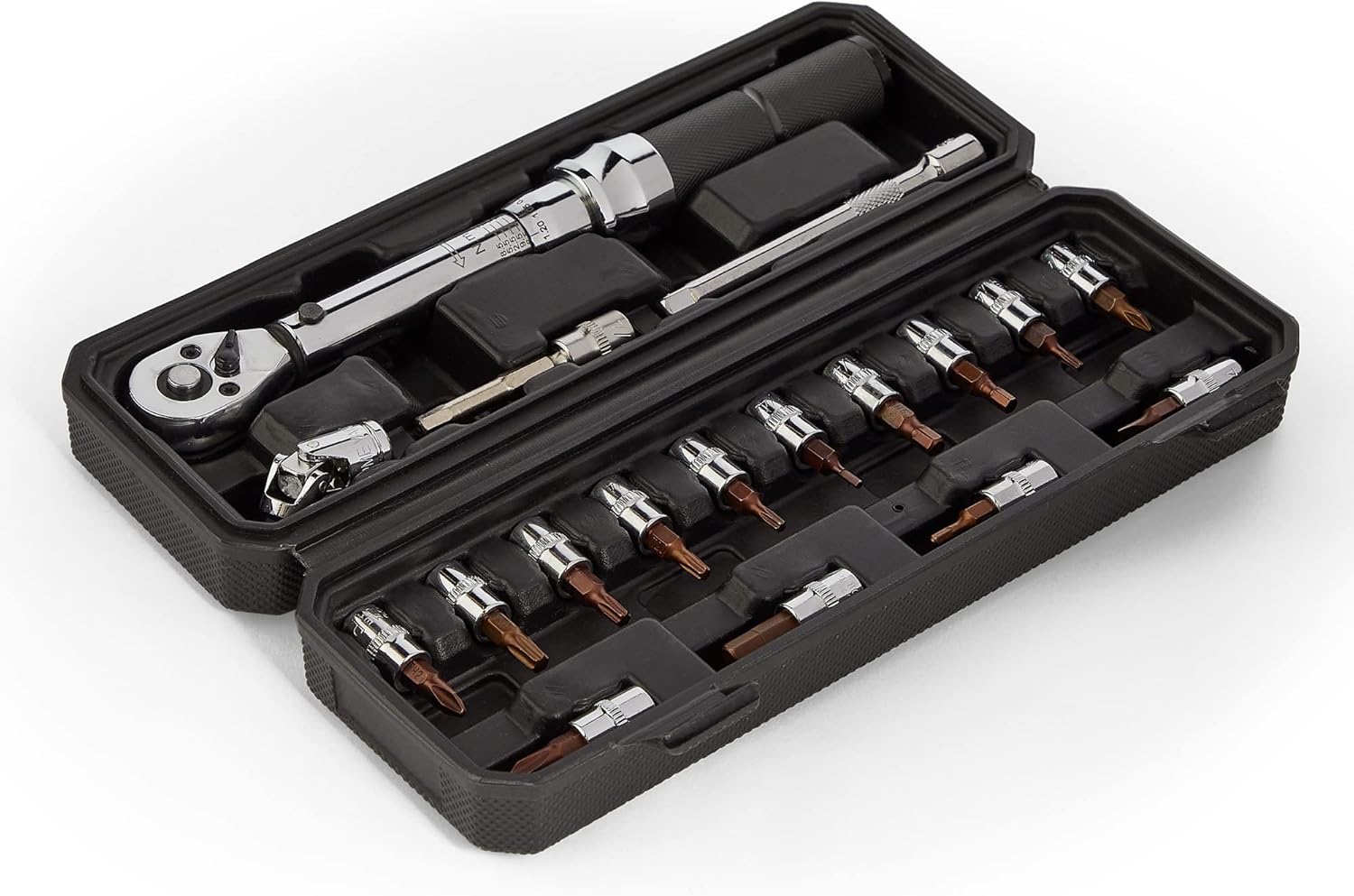 VonHaus Bike Torque Wrench Set 1/4" Drive, Highly Precise 220Nm