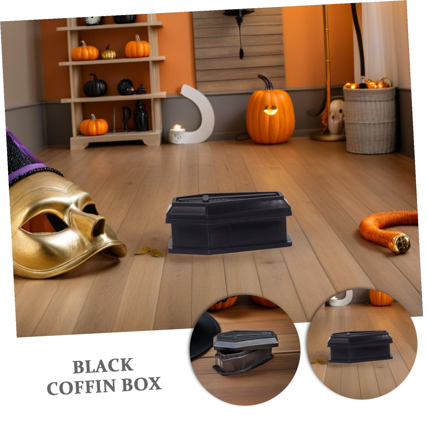 Halloween-Sarg-Box, Mehrzweck-Sarg-Beerdigung, Dekorationen, kreatives Geschenk Halloween-Sarg-Box, Mehrzweck-Sarg-Beerdigung, Dekorationen, kreatives Geschenk