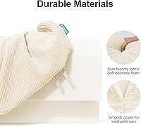 Vista 5 de Protectores de cama para niños pequeños, protector de parachoques de 3 pies para camas altas y literas, barandilla de espuma viscoelástica suave