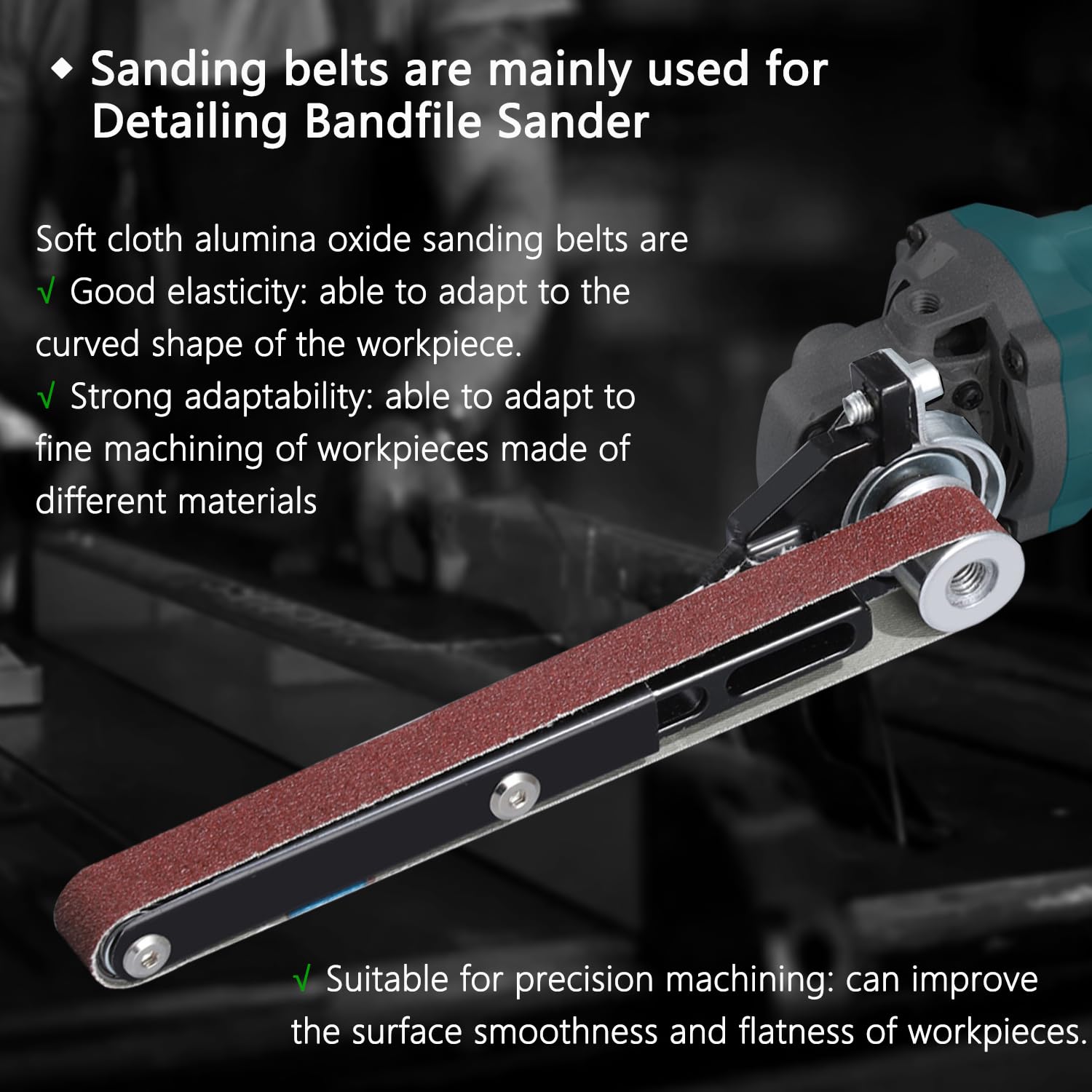 20 Pcs 3/4 x 20.5 Inch Premium Soft Cloth Aluminum Oxide Sanding Belts,4 Pcs Each of 60/120/240/400/600 Grits Sanding Belt for Detailing Bandfile Sander,520 x 20 mm Sanding Belts for Mini Belt Sander.