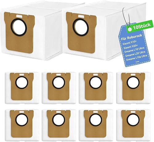 10 Stück Staubbeutel für Xiaomi X20+/X10+/Dreame L10s…