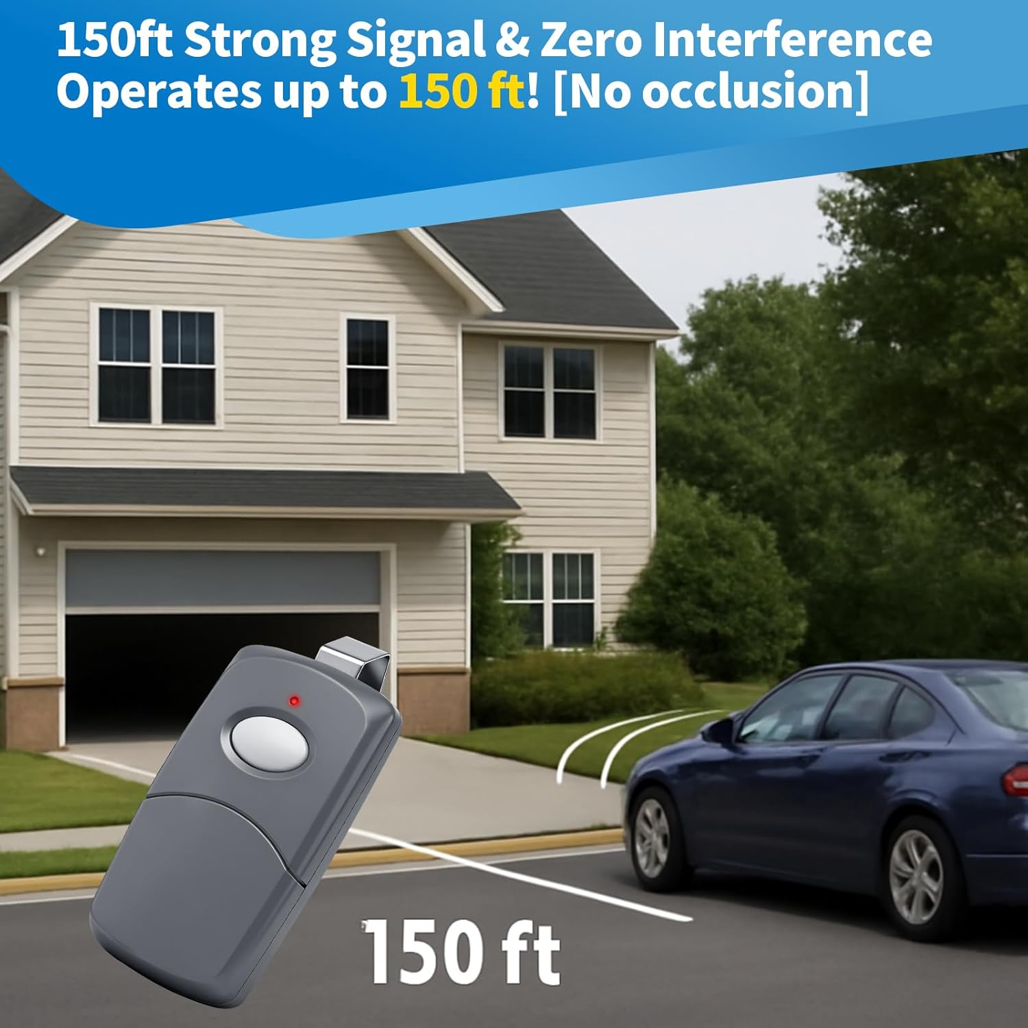 6 for 10 Dip Switch Multicode & Stanley Gate Opener Remote 300MHz & 310MHz,Compatible with 10 Digit Multicode Gate Opener,for Multi code Garage Door Opener Remote 3089 1050,Gate Remote Control Clicker