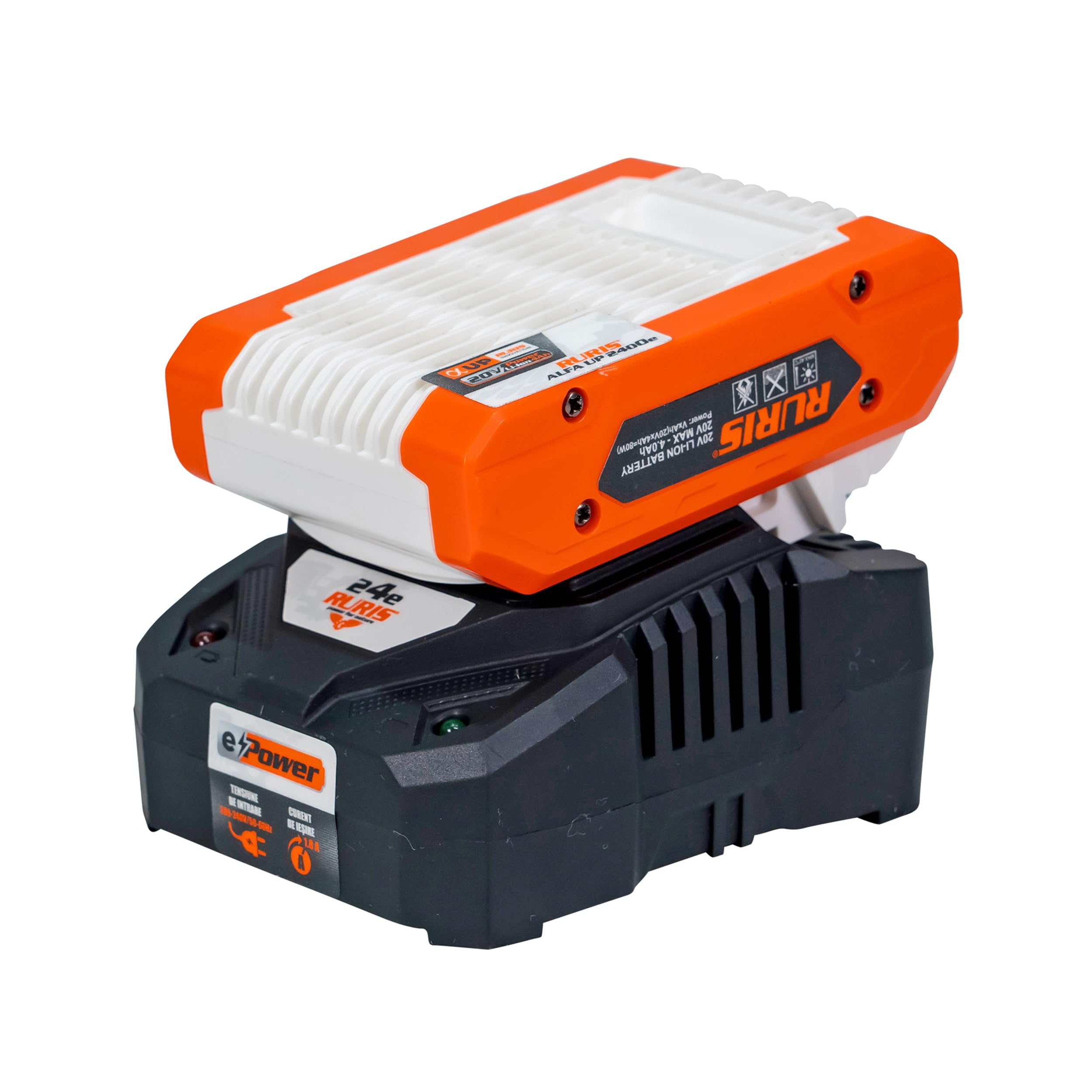 Accumulateur 20V RURIS pour entretenir facilement le jardin avec chargeur pratique