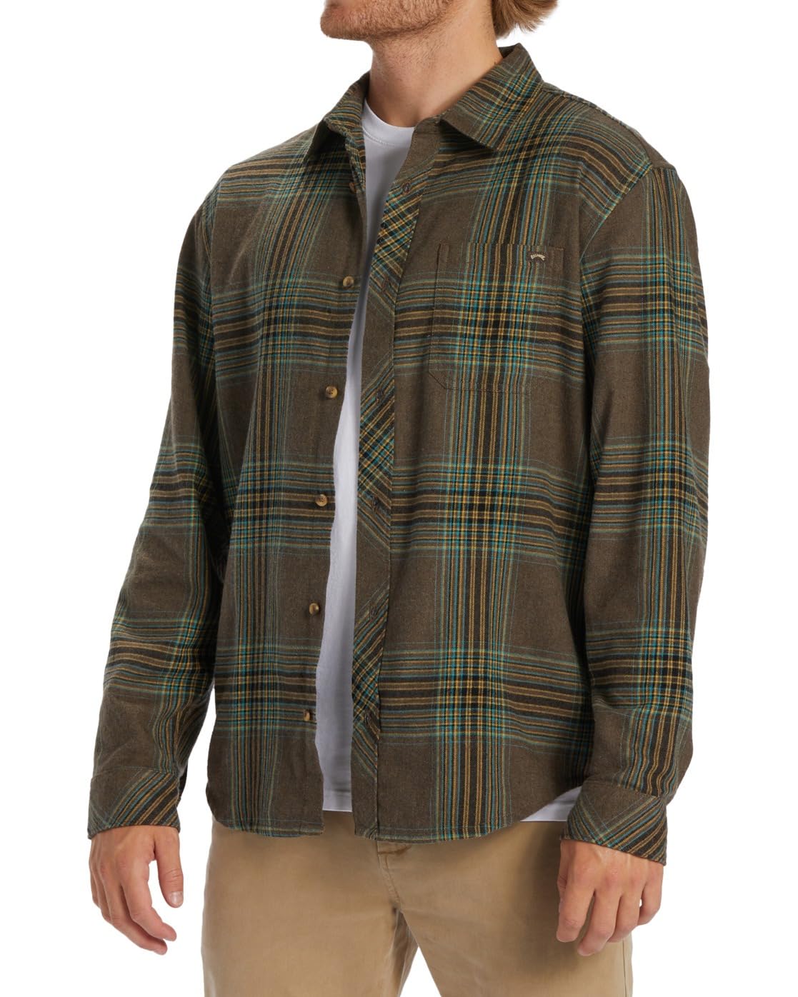 Billabong Coastline Flannel - Camisa de Manga Larga para Hombre