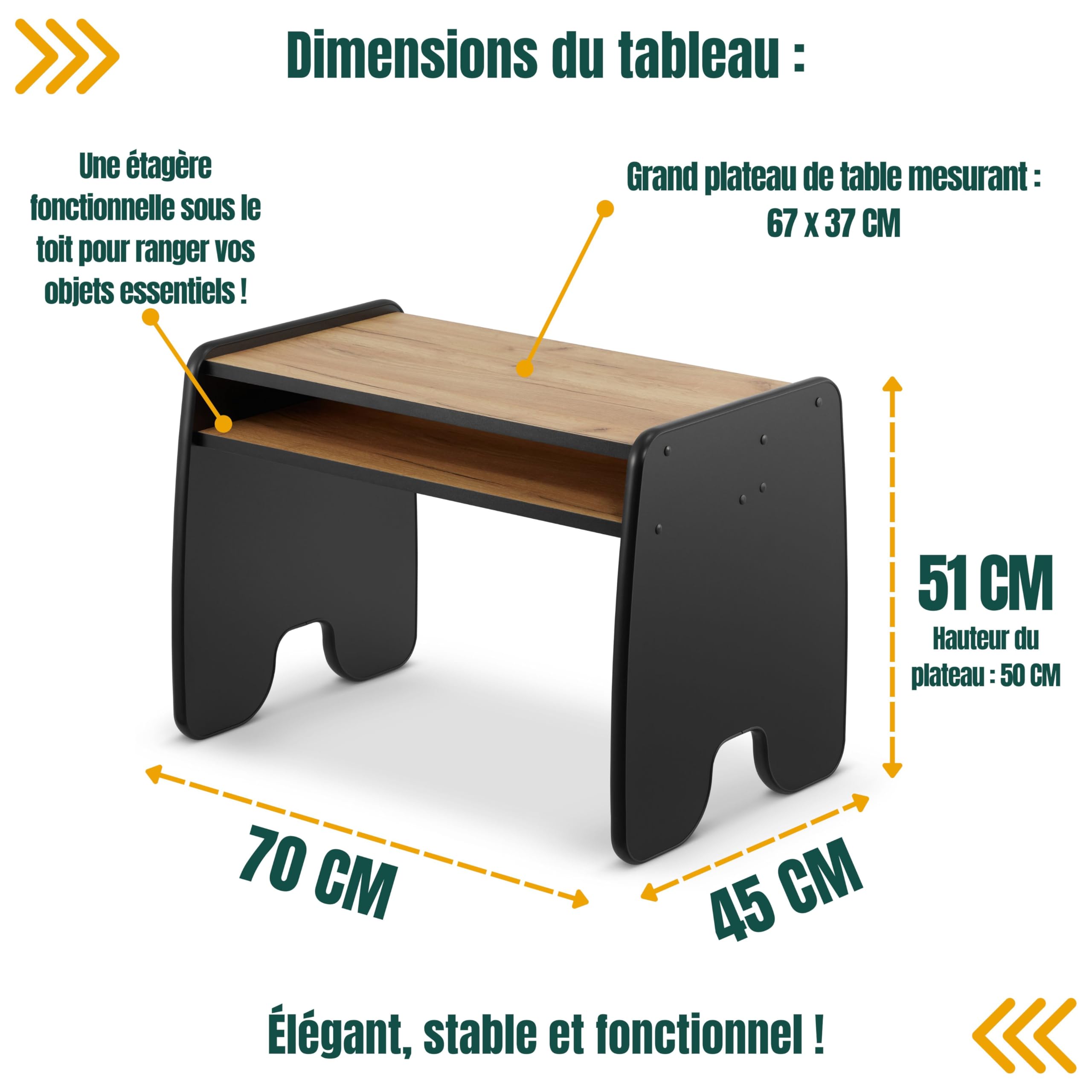 defiPad® Table Enfant avec Chaise | Premium Bureau avec Espace de Rangement | Table Dessin | Meuble Chambre | Charge 80kg pour 2-8 Ans