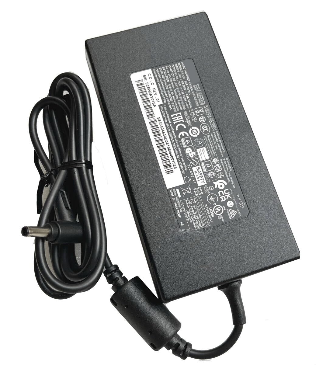 20V 7.5A 150W Adaptador AC Cargador ADP-150CH D Compatible para MSI GF75 Thin 10UD GF75 Thin 10UC, MSI GF76 GF66 UC11, MSI Prestige 16 A13VE-241UK 4,5MM