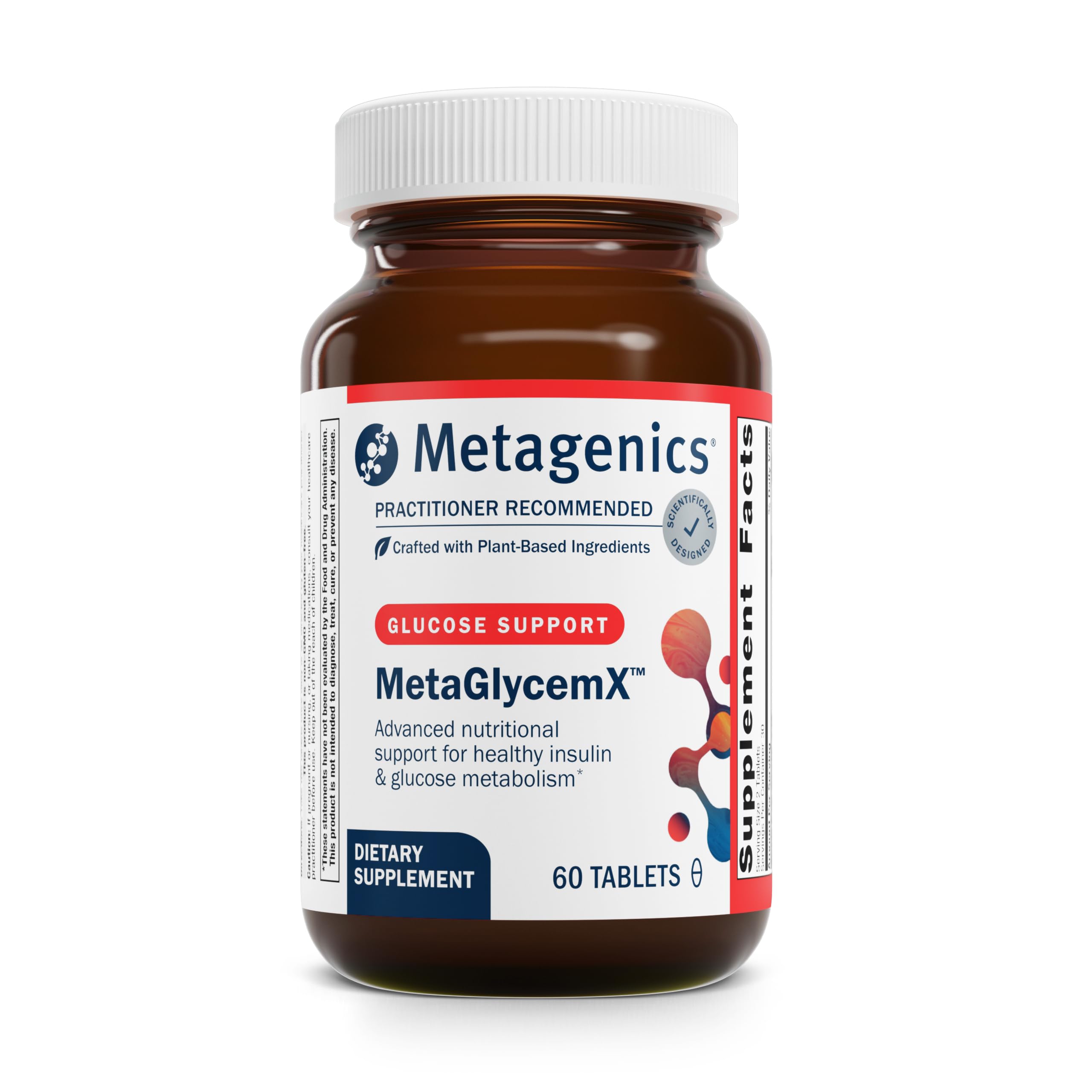 Metagenics MetaGlycemX, 100 mg Alpha-Lipoic Acid, 60 Count 60 Count (Pack of 1)
