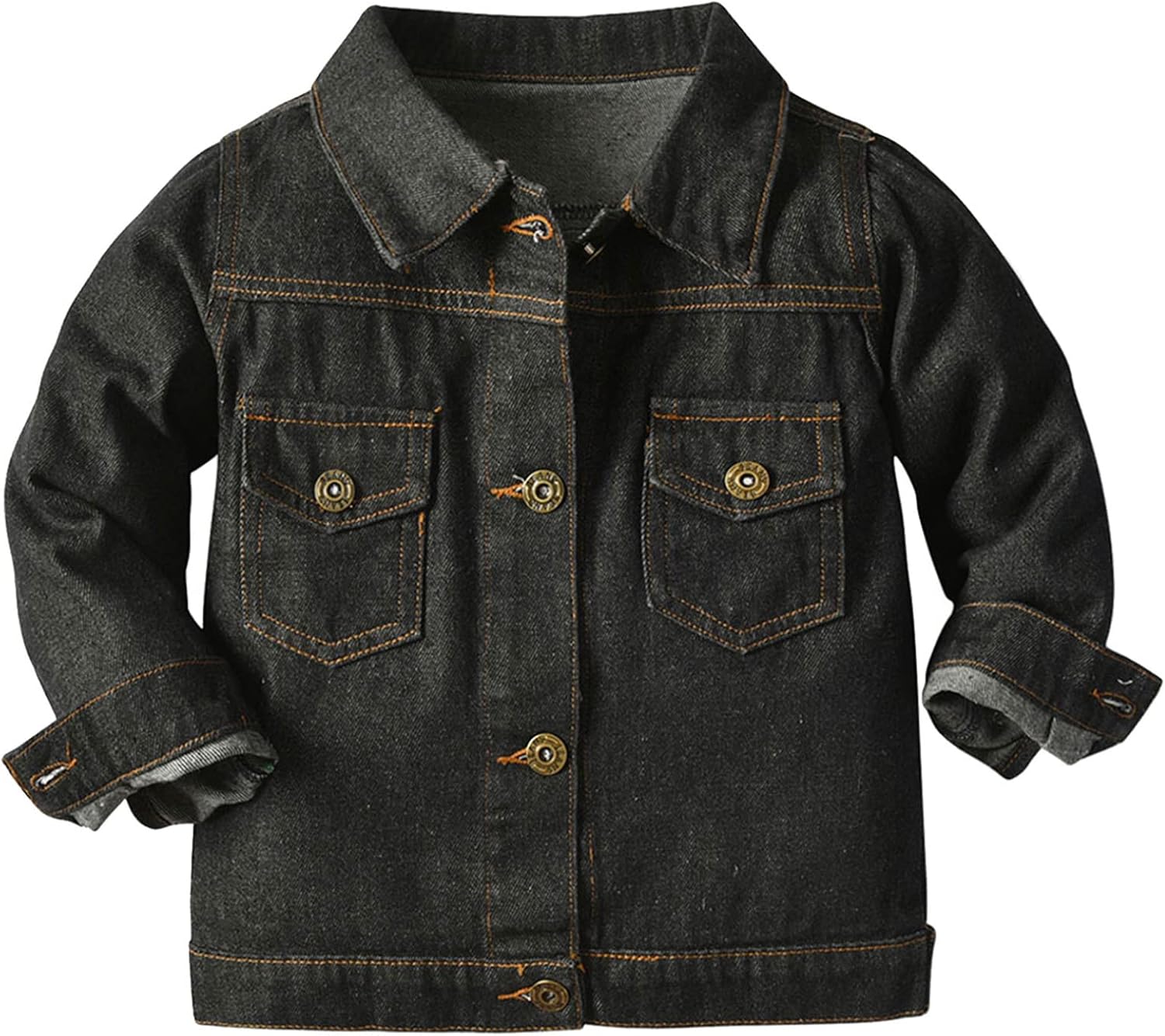 Baby Toddler Boys Ripped Denim Jackets Kids Cowboy Button Down Jeans Jacket Top Coat Outerwear