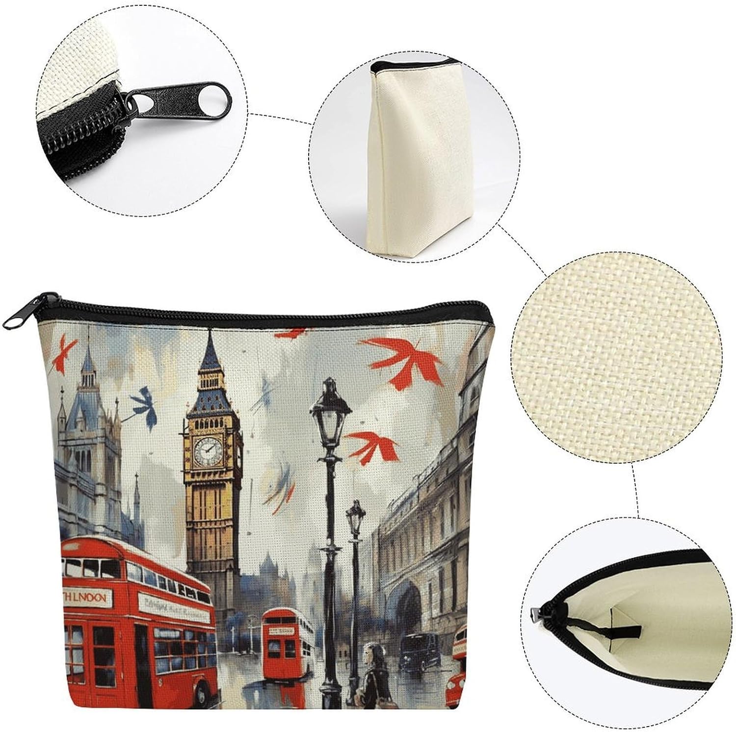 London Makeup Bag Cosmetic Bag image 3