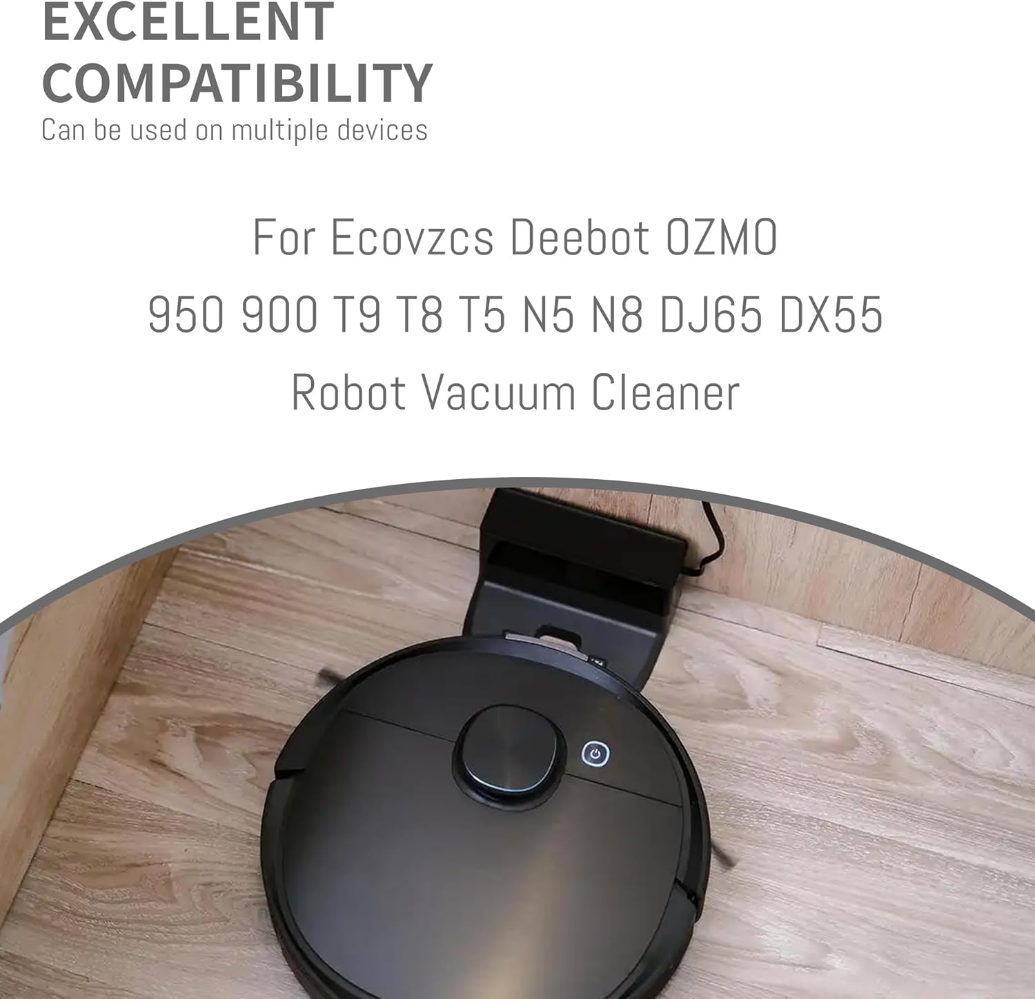 for Ecovacs Charger, Compatible for Ecovacs Deebot OZMO 950 900 T9 T8 T5 N5 N8 DJ65 DX55 Charging Base, Robotic Vacuum Cleaner Charging Station Spare Parts with US Plug