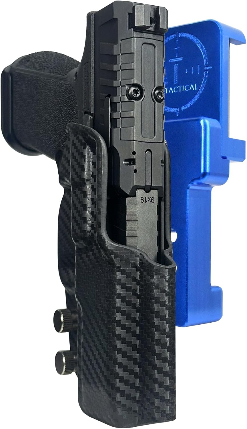 OWB Alloy Competition Holster Fits Canik Mete MC9 Prime Outside Waistband Carry Gun Holster Kydex American Made OWB Aluminum Belt Attachment