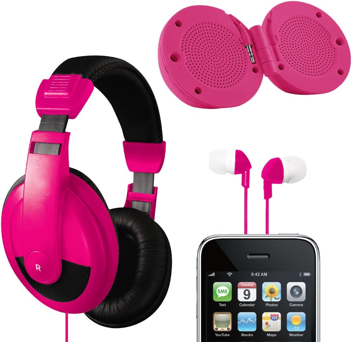 VIBE SOUND VS-771-COMBO-PNK Ultimate Audio Combo Kit - Pink