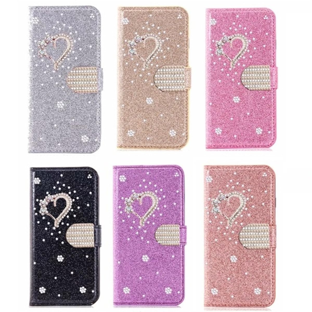 Amazon.com: XYX Wallet Case for iPhone 16e 6.1 Inch, Glitter