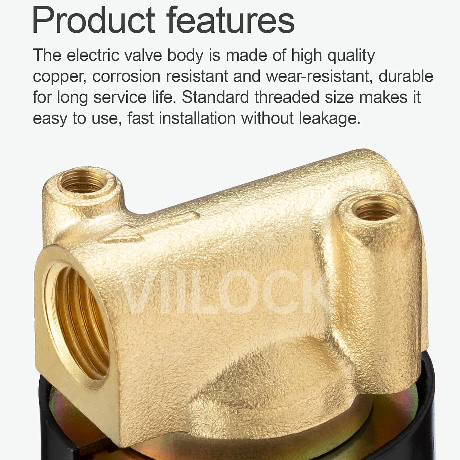 DC12V 1/4" NC Brass Solenoid Valve for Water Air Oil Gas 2W-025-08 | Normally Closed 2-way Flow Control Valve