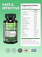 Vista 7 de Vitaminas para el crecimiento del cabello para mujeres, 60 cápsulas, suplementos para el crecimiento del cabello, biotina para el crecimiento