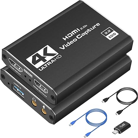 4K HDMI Capture Card USB 3.0 – 1080P 60FPS Gaming