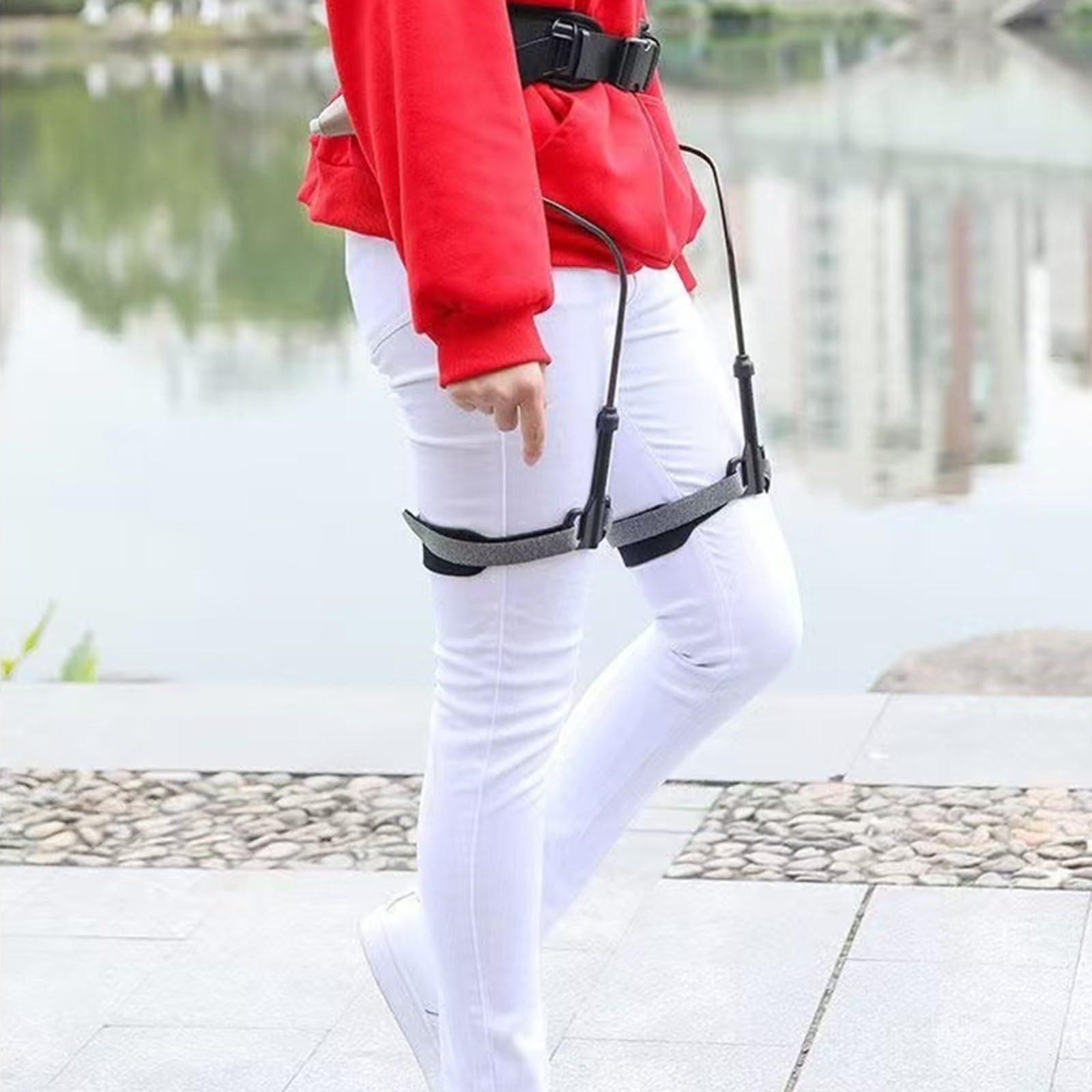 Generico Aid Walk Esoscheletro indossabile, Dispositivo di Allenamento, Assistenza alle Gambe, esoscheletro Professionale per Aiutare Gli Anziani Che Hanno Bisogno di Camminare a Lungo